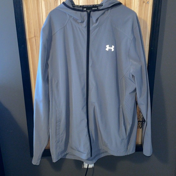 Under armpit fitted L gray jacket - Picture 1 of 4